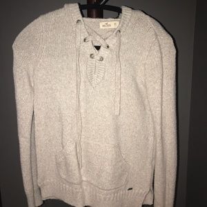 cris cross neck sweater